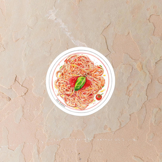 Spaghetti with Tomato Sauce Sticker | Adesivo Spaghetti al Sugo