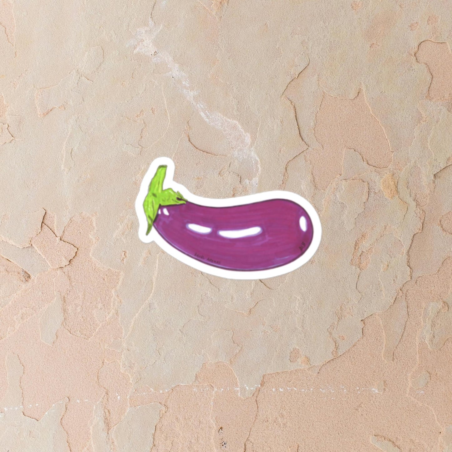 The Eggplant Sticker