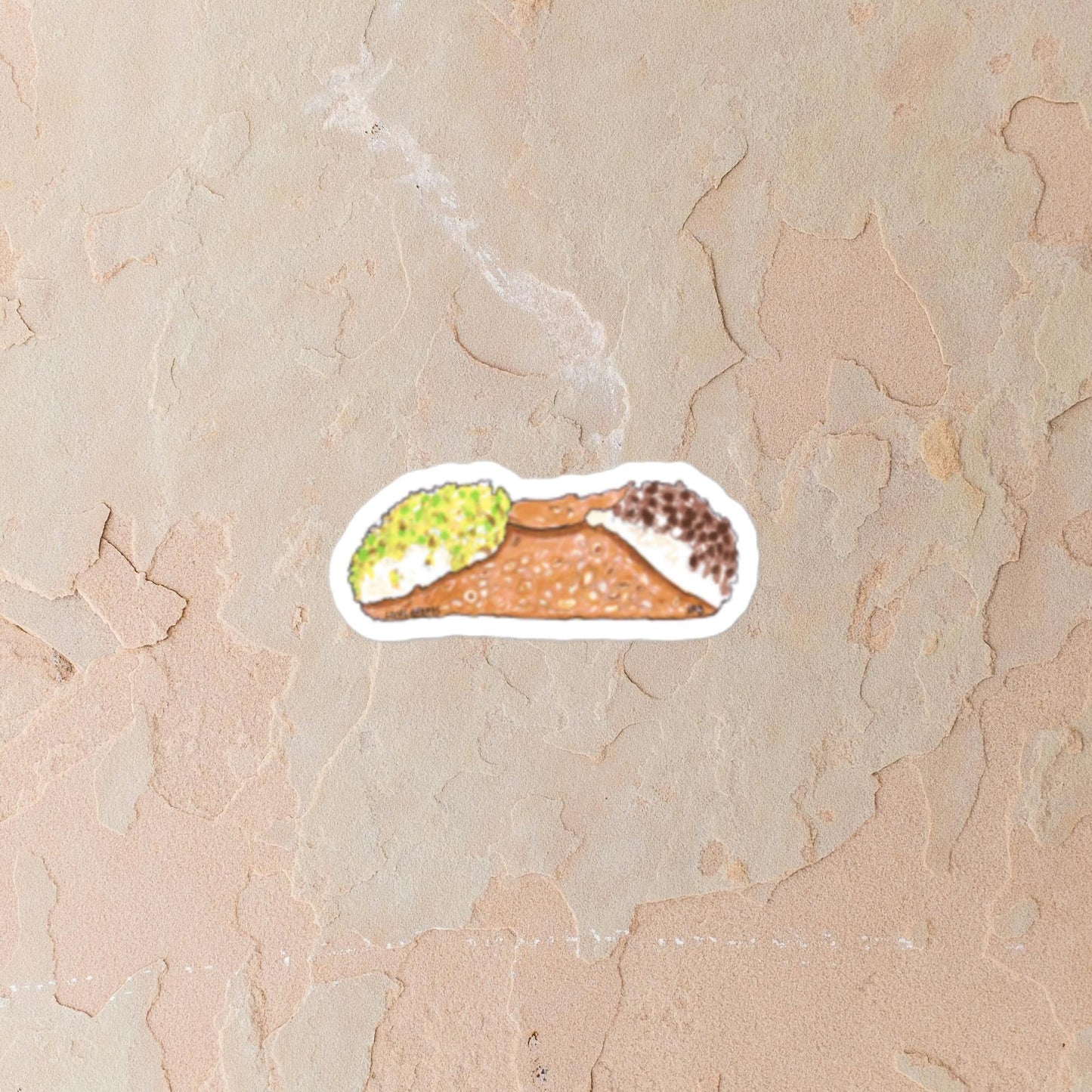 Cannoli with Chocolate Sticker | Adesivo Cannolo con Cioccolato