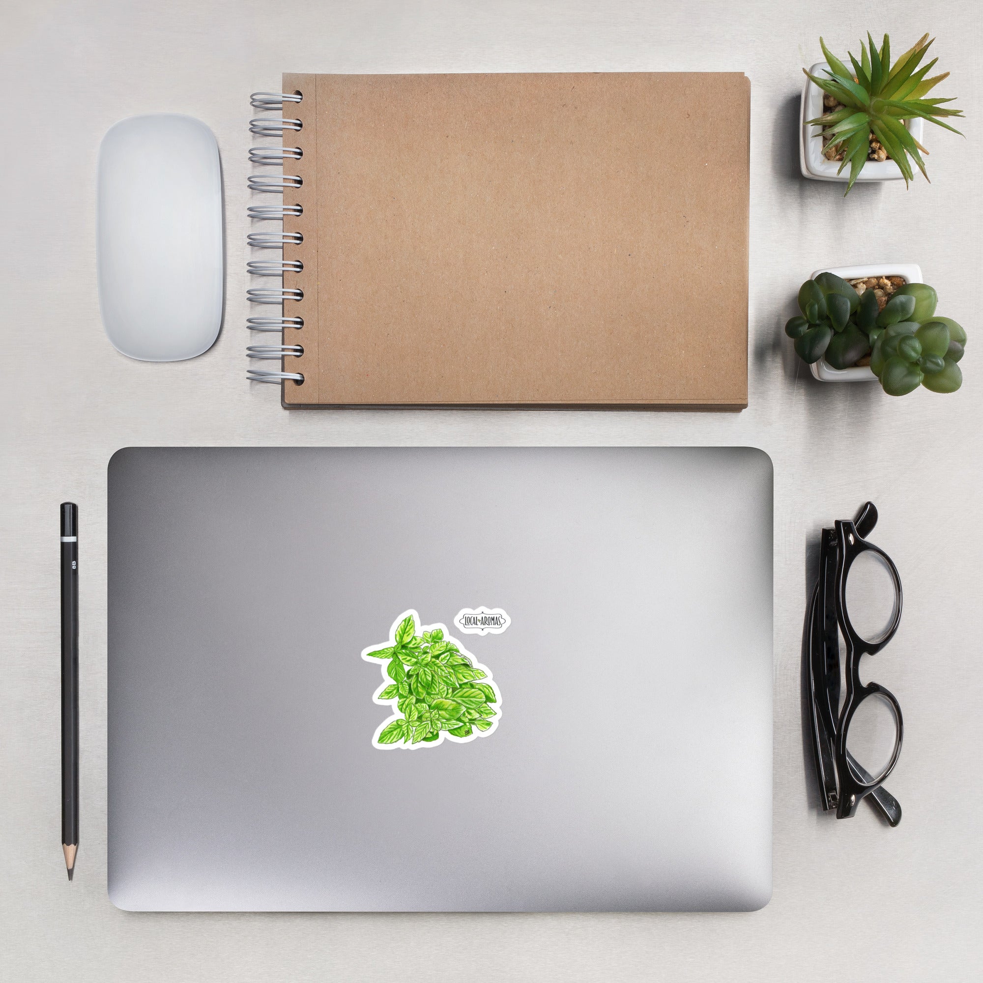 Large Basil Bunch Sticker | Adesivo Mazzetto di Basilico Grande – Local ...