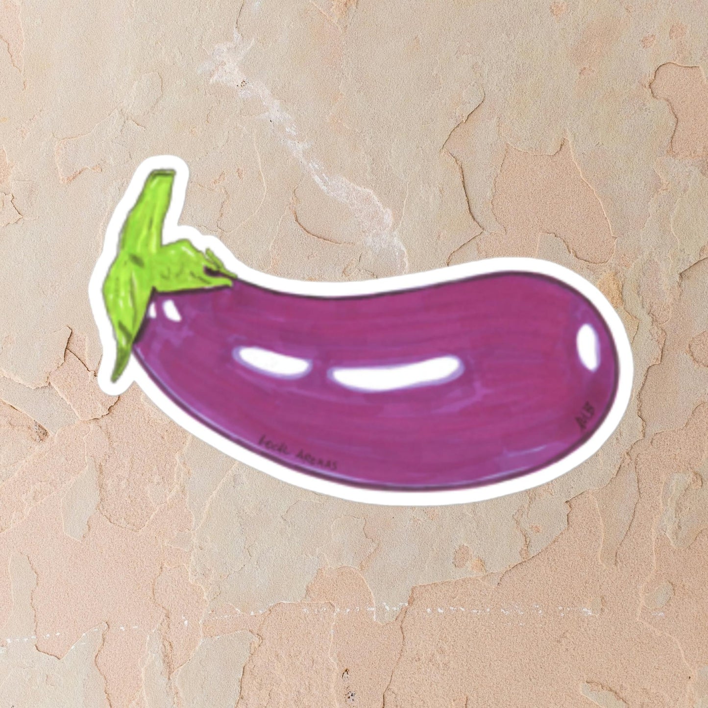 The Eggplant Sticker