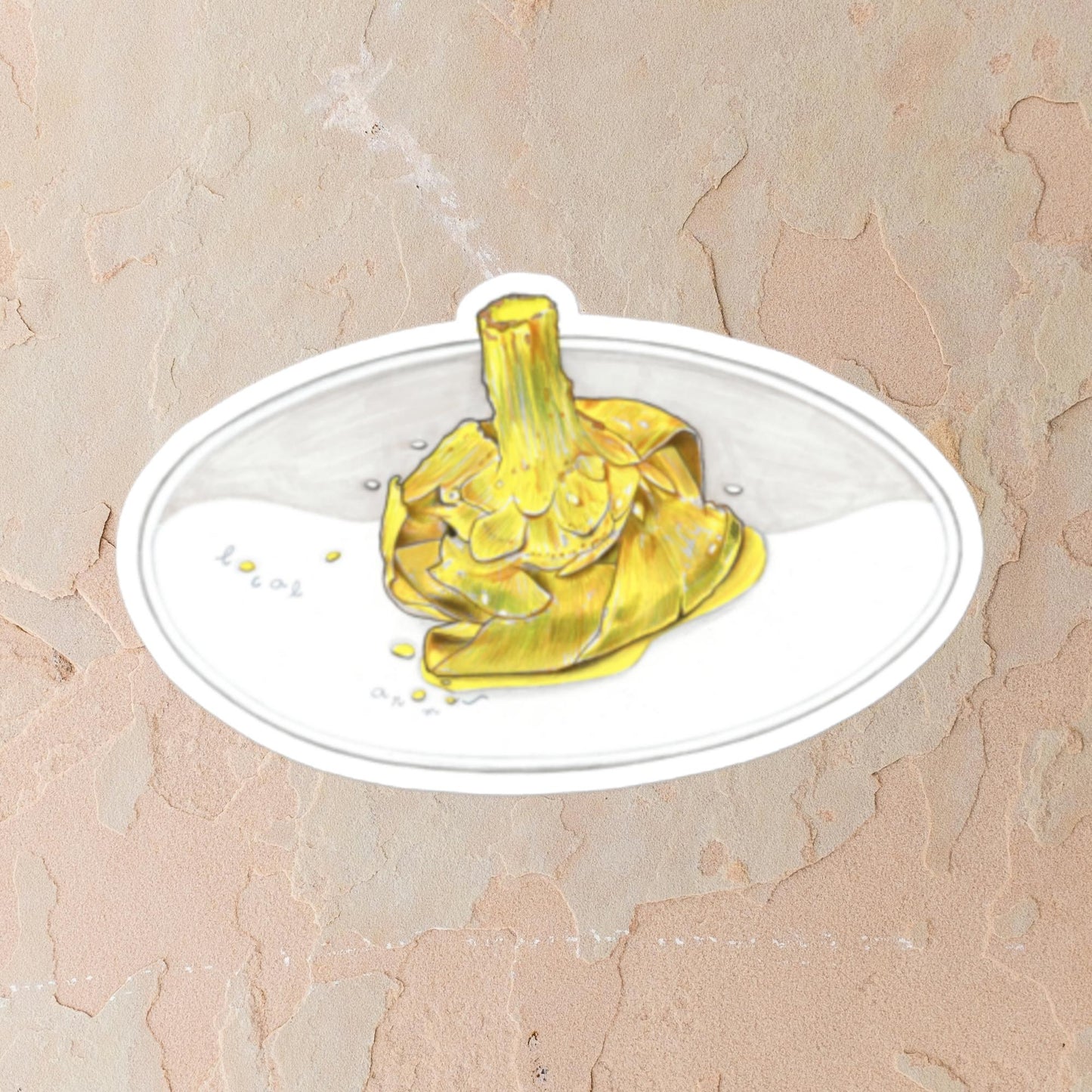 Roman-Style Artichoke Sticker | Adesivo Carciofo alla Romana