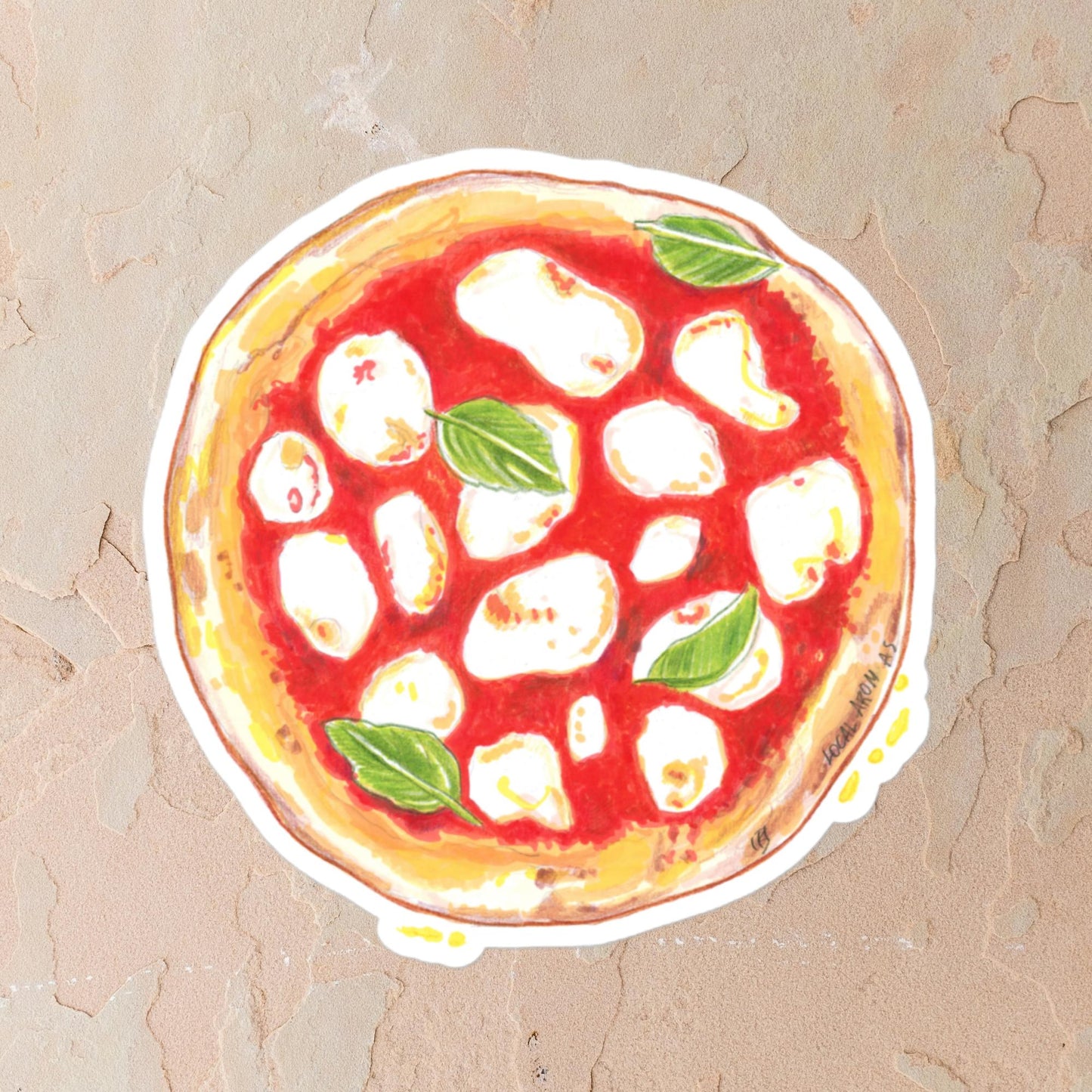 The Pizza Margherita Sticker