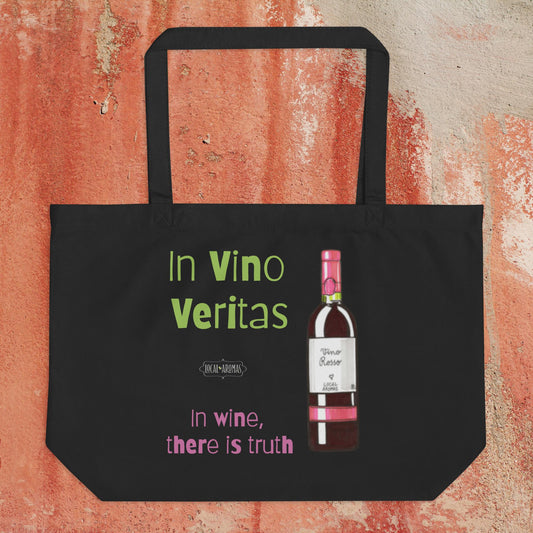 The Large "In Vino Veritas" Tote Bag