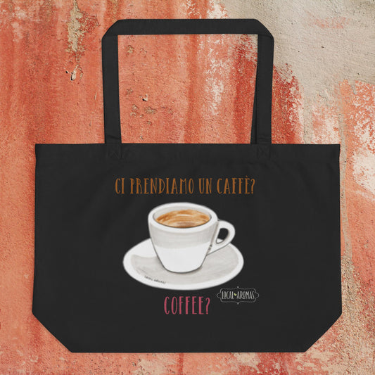 The Large "Ci Prendiamo un Caffè?" Tote Bag