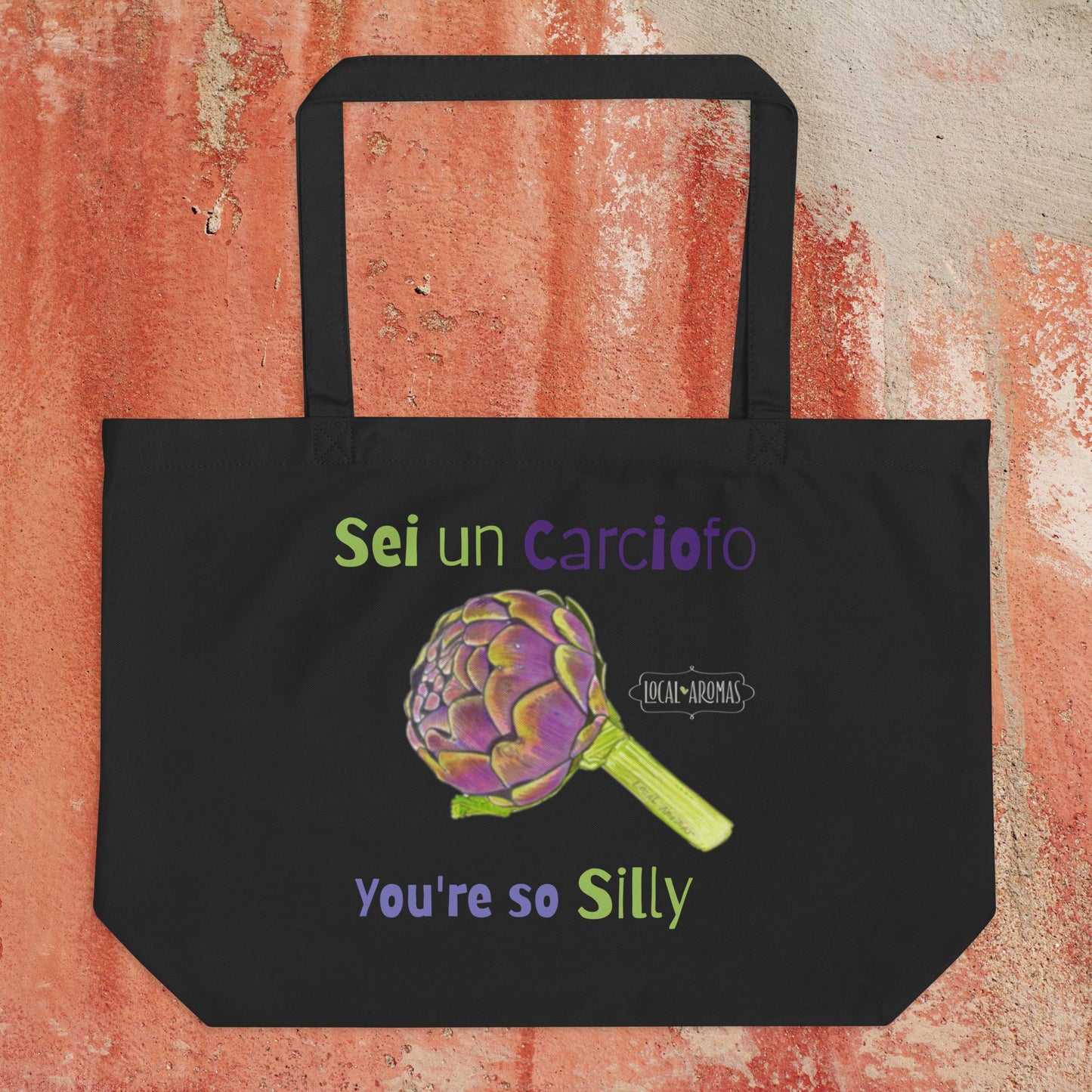 Sei un Carciofo | Large Tote Bag in Italian-English | Borsa Shopper Grande in Italiano-Inglese